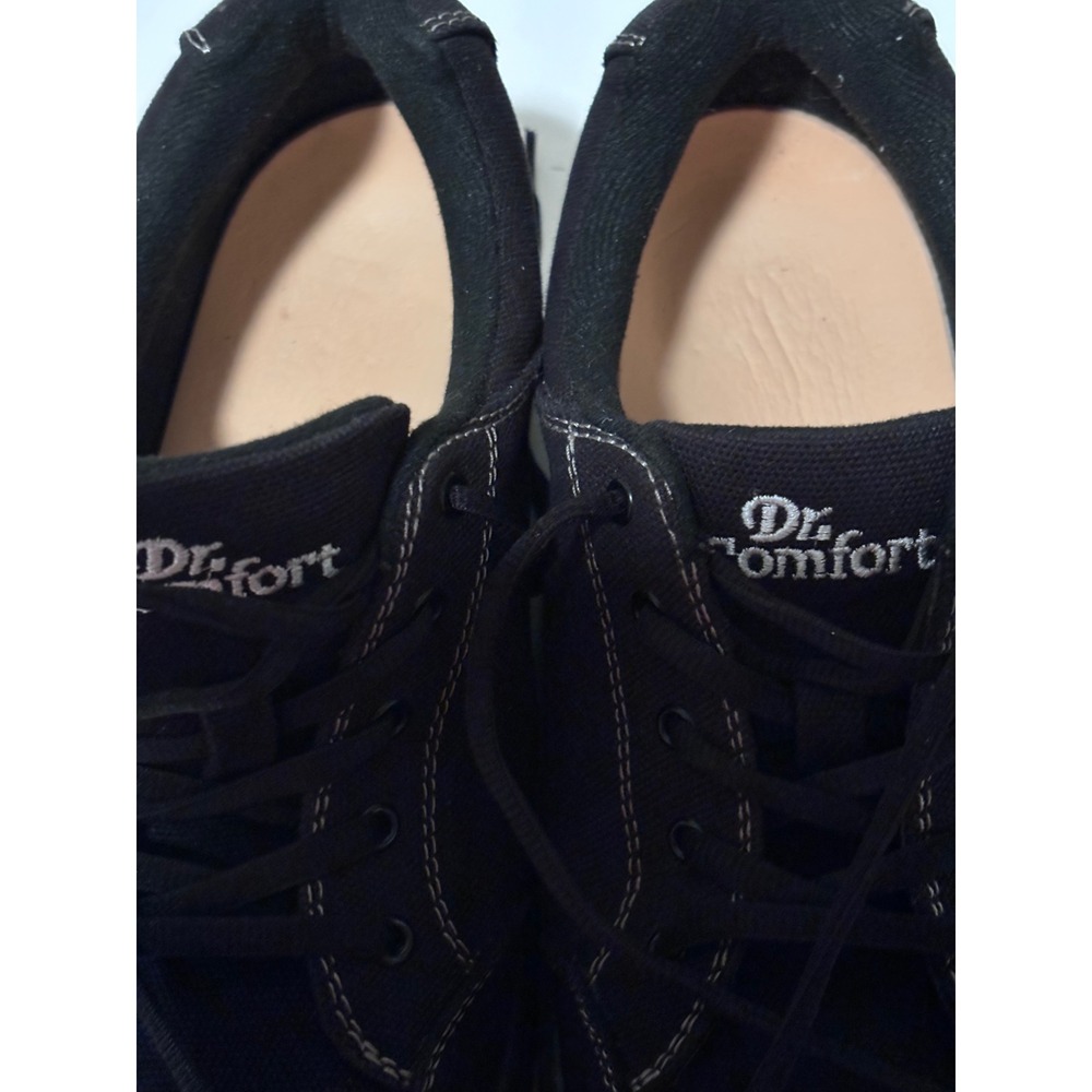 Dr Comfort Riley Black Canvas Lace Up Sneakers Women 10 Comfort Therapeutic - Picture 8 of 8